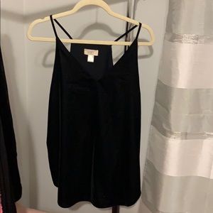Loft Black Velvet Tank